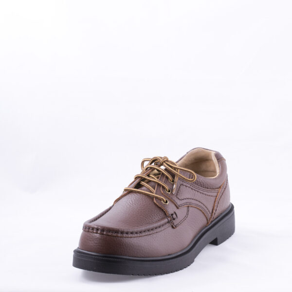 حذاء سلامة بني برباط مع اربع فتحات موديل 86661