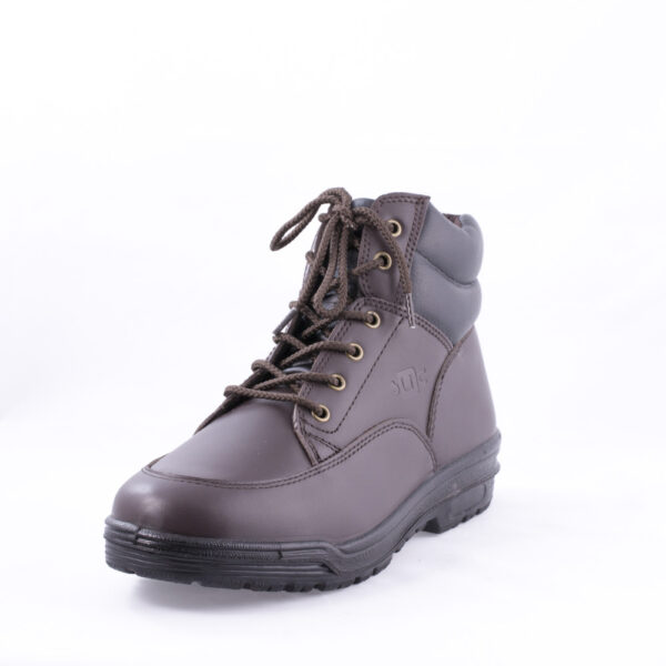 حذاء سلامة بني برباط موديل 59684