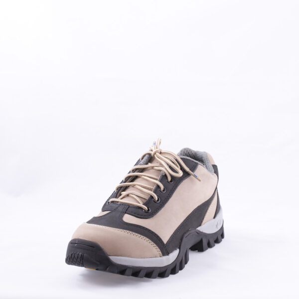 رباط حذاء سلامة اسود و بيج رياضي موديل 75671