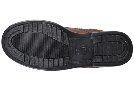 حذاء برباط بني غامق مع اربع فتحات موديل 79484 - Image 3