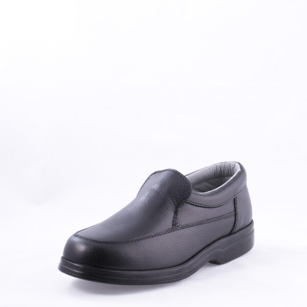 حذاء سلامة أسود بدون رباط وبدون جوانب إضافية موديل 4568