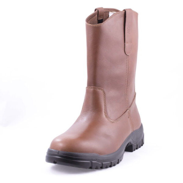 حذاء سلامة بني بدون رباط موديل 59684