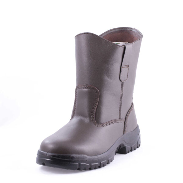 حذاء سلامة بني بدون رباط موديل 5995