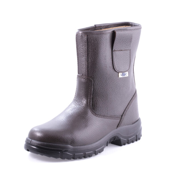 حذاء سلامة بني بدون رباط موديل 5994