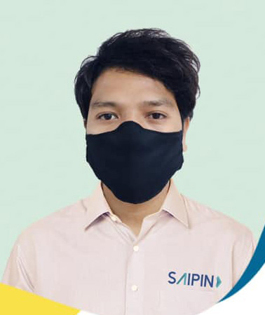 كمامة 3 طبقات من القماش القابل لإعادة الاستخدام