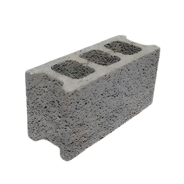 Hollow Cement Block With 3 Cavities - Size 20