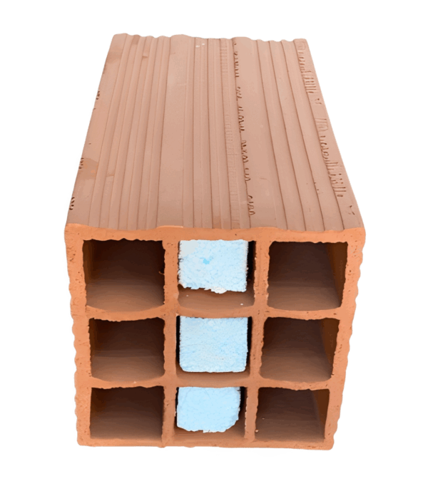 Insulated Red Clay Building Brick