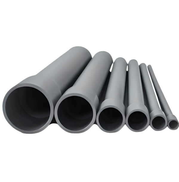 قنوات uPVC كهربائية مطابقة للمواصفة DIN 8061 / 8062 – الفئة 5